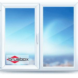двухстворчатое окно brusbox